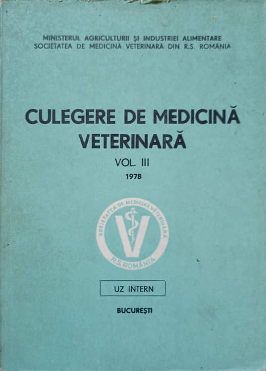 Culegere De Medicina Veterinara Vol.iii