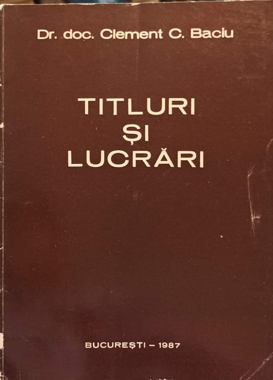 Vezi detalii pentru Titluri Si Lucrari