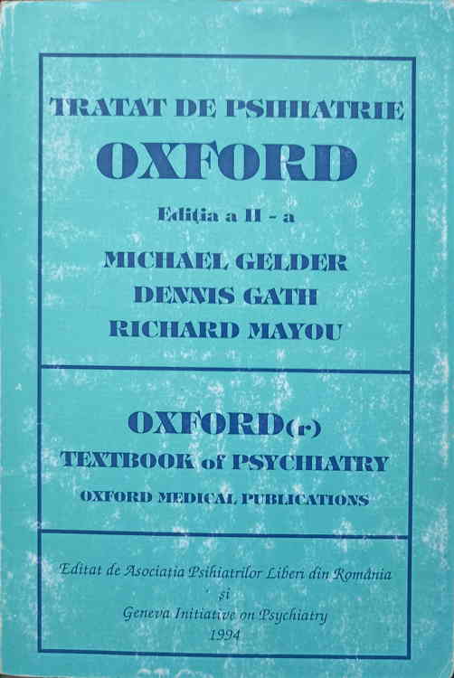 Tratat De Psihiatrie Oxford. Ed A 2 A