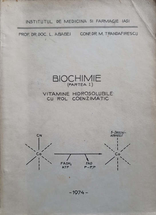 Biochimie Partea I Vitamine Hidrosolubile Cu Rol Coenzimatic