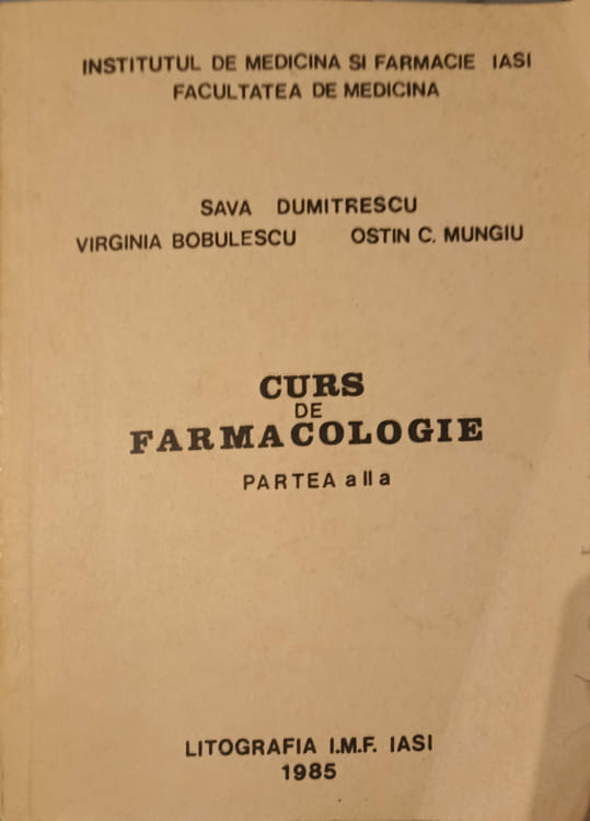 Curs De Farmacologie, Partea 2