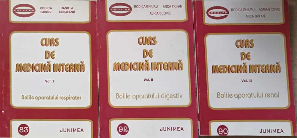 Curs De Medicina Interna Vol.1-3 (bolile Aparatului Respirator, Renal, Digestiv)