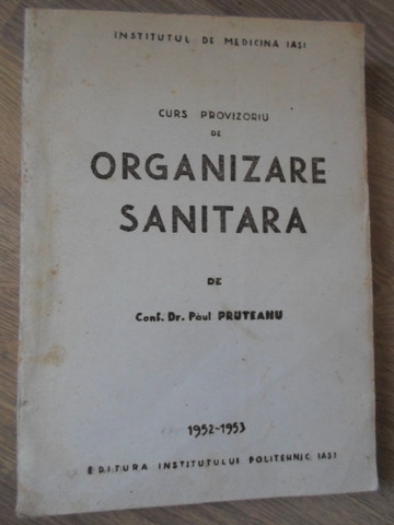 Vezi detalii pentru Curs Provizoriu De Organizare Sanitara