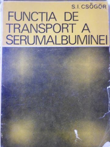 Functia De Transport A Serumalbuminei