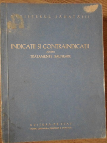 Indicatii si contraindicatii pentru tratamente balneare