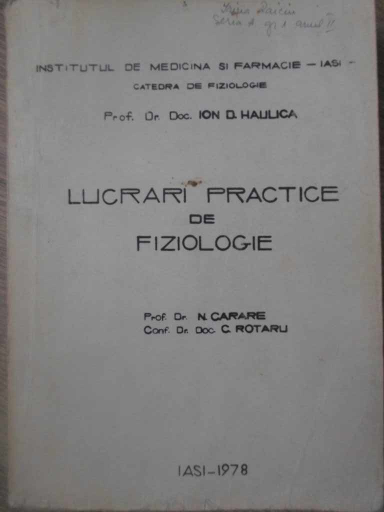 Lucrari Practice De Fiziologie