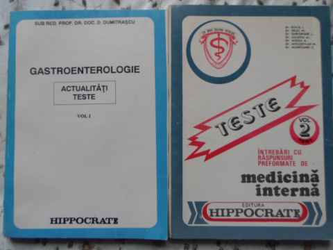 Teste Vol.1-2 Gastroenterologie, Medicina Interna