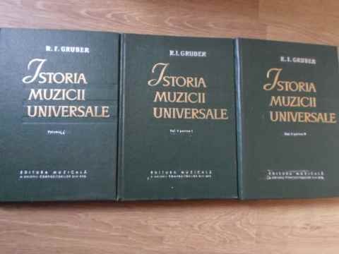 Istoria Muzicii Universale Vol.1, Vol.2 Partea I Si Ii