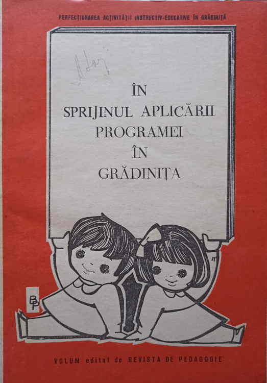 In Sprijinul Aplicarii Programei In Gradinita