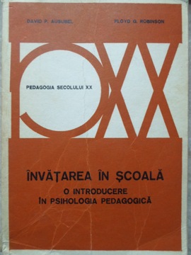 Invatarea In Scoala. O Introducere In Psihologia Pedagogica