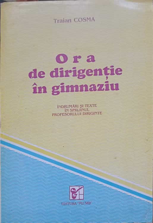 Ora De Dirigentie In Gimnaziu