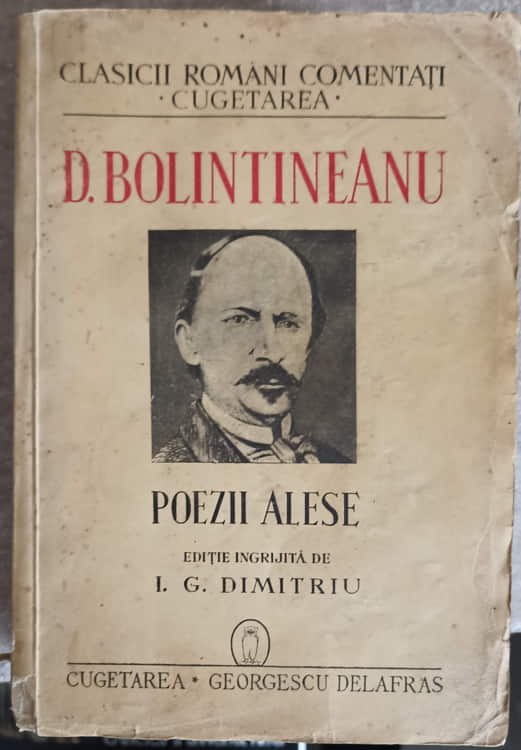 Poezii Alese. Editie Ingrijita De I.g. Dimitriu