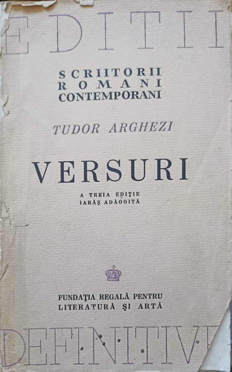 Versuri. a treia editie iaras adaogita