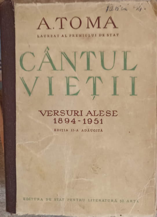 Vezi detalii pentru Cantatul Vietii. Versuri Alese