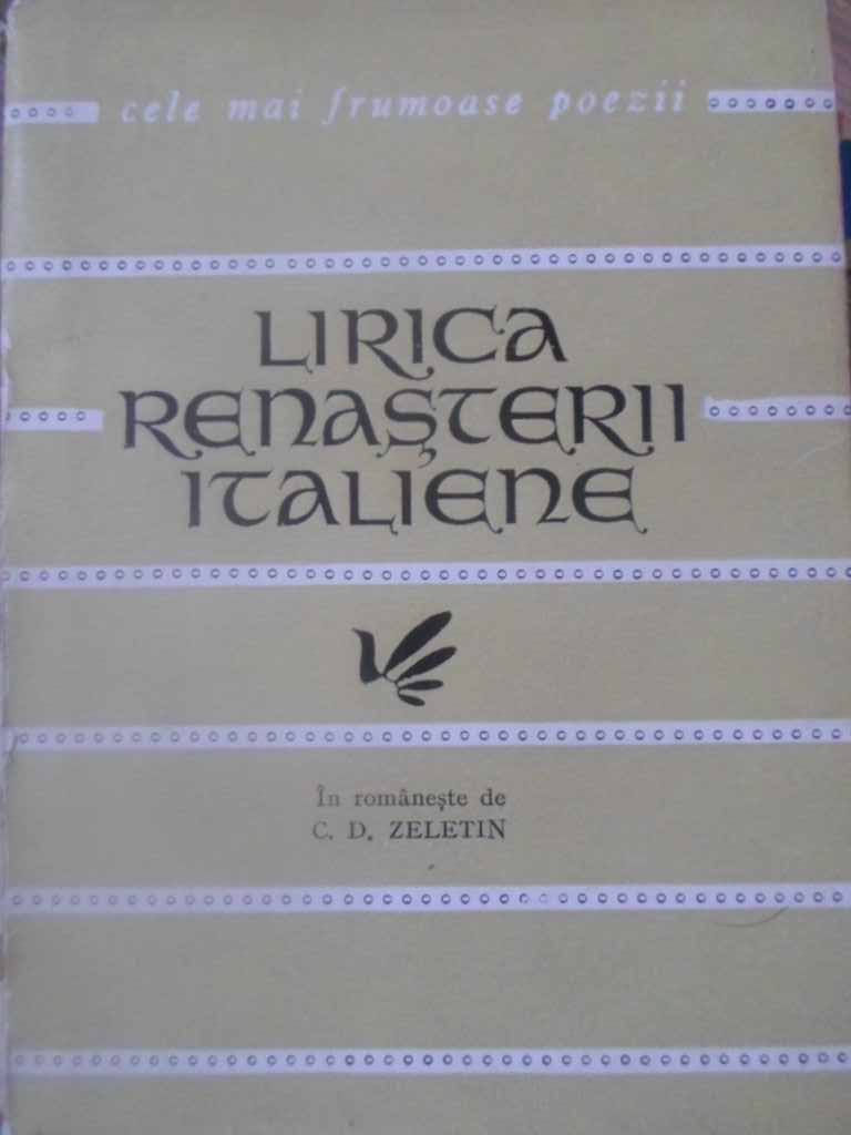 Vezi detalii pentru Lirica Renasterii Italiene