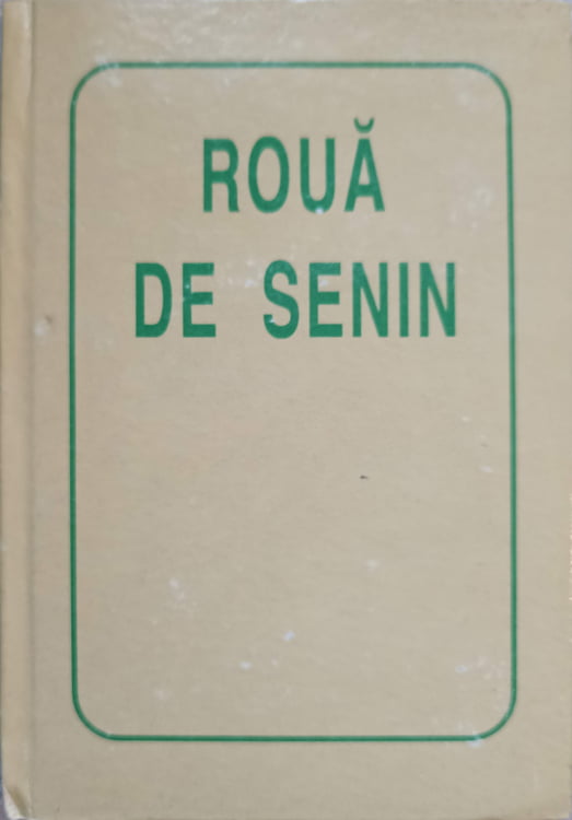 Vezi detalii pentru Roua De Senin. Univers Poetic Francofon