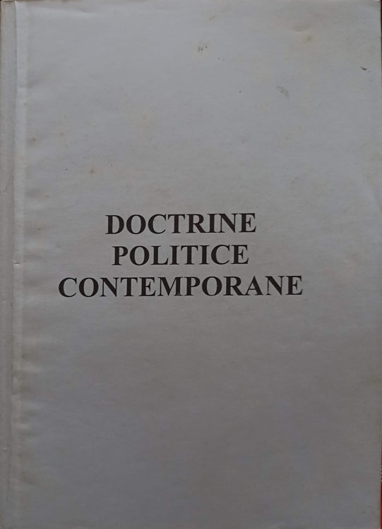 Vezi detalii pentru Doctrine Politice Contemporane