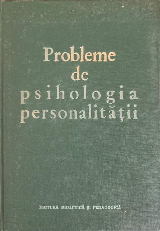 Probleme De Psihologia Personalitatii