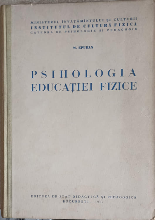 Vezi detalii pentru Psihologia Educatiei Fizice