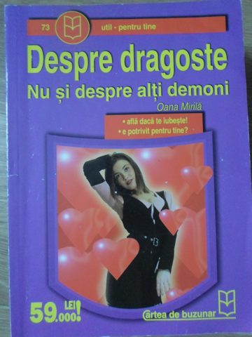 Despre Dragoste. Nu Si Despre Alti Demoni