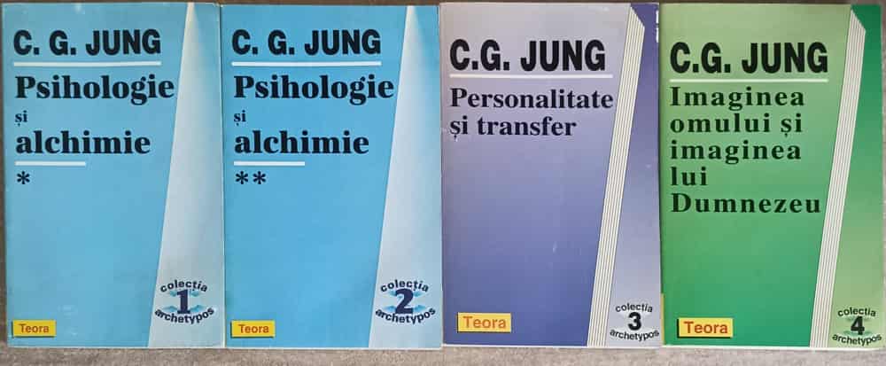 Lot 4 Carti C.g. Jung: Psihologie Si Alchimie Vol.1-2. Personalitate Si Transfer. Imaginea Omului Si Imaginea Lui Dumnezeu