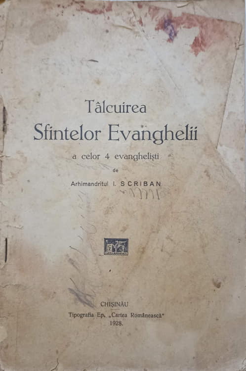 Vezi detalii pentru Talcuirea Sfintelor Evanghelii A Celor 4 Evanghelisti (incompleta!!! Doar Primele 78 Pagini)