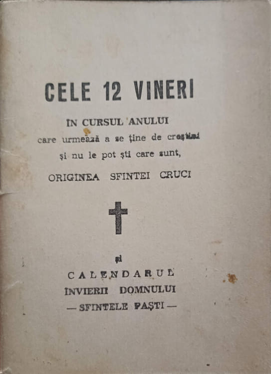 Cele 12 Vineri In Cursul Anului