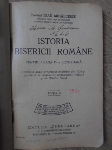 Vezi detalii pentru Istoria Bisericii Romane Pentru Clasa Iv-a Secundara