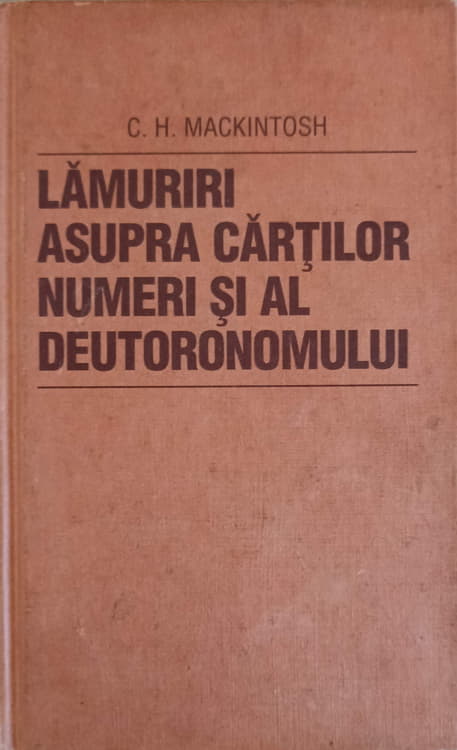 Lamuriri Asupra Cartilor Numeri Si Al Deutoronomului