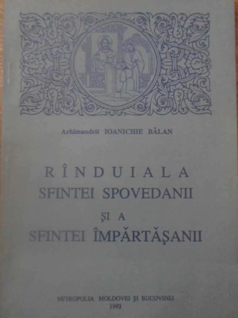 Randuiala Sfintei Spovedanii Si A Sfintei Impartasanii