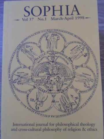 Sophia Vol.37 No.1 March-april 1998. International Journal For Philosophical Theology