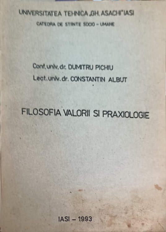 Filosofia Valorii Si Praxiologie