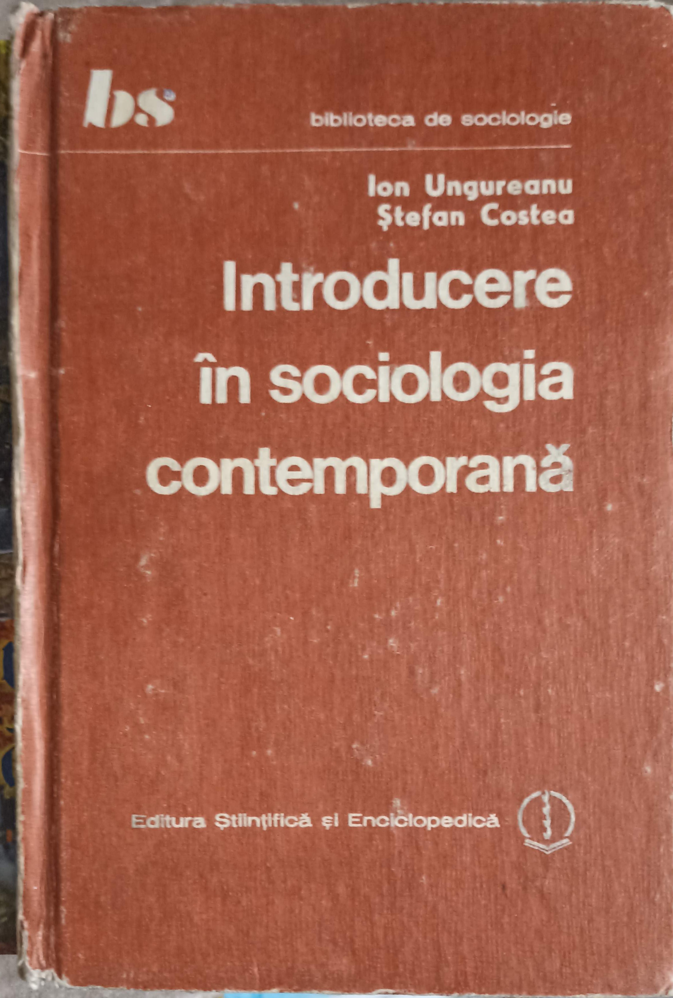 Introducere In Sociologia Contemporana