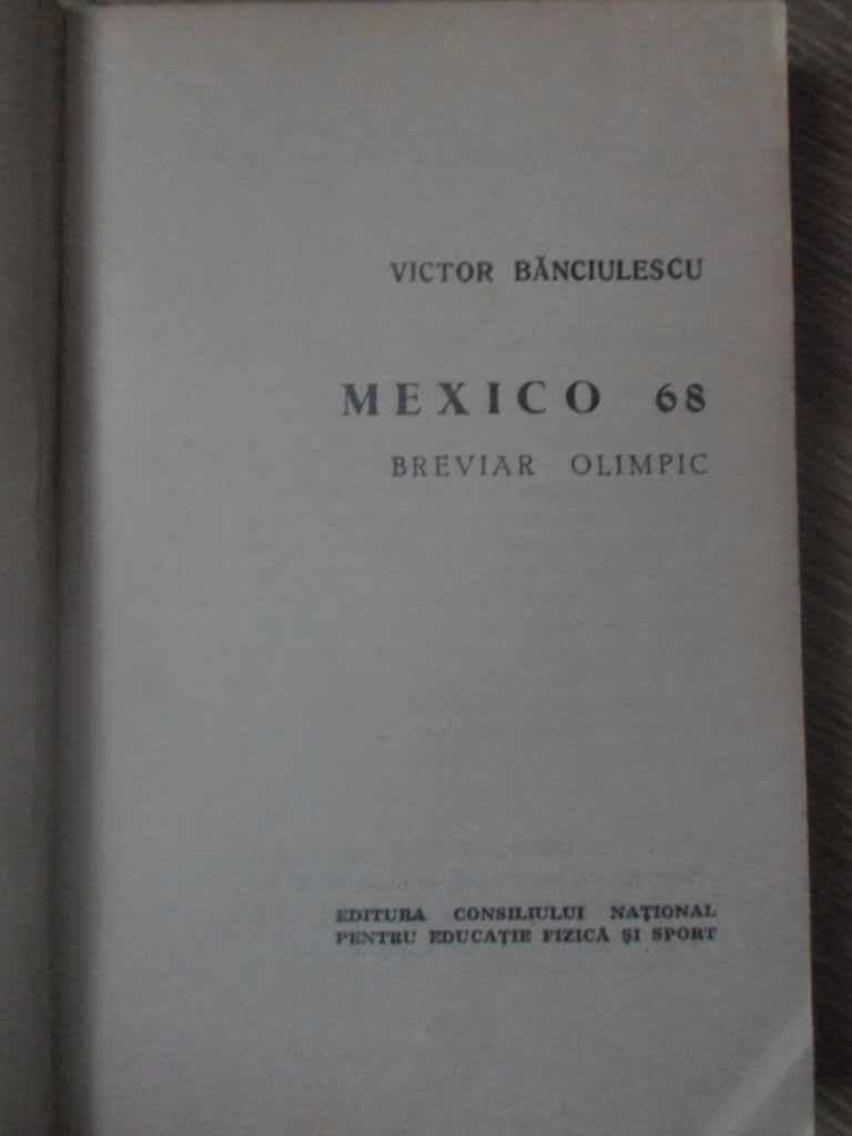 Mexico 68 Breviar Olimpic