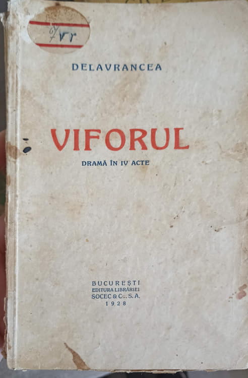 Vezi detalii pentru Viforul, Drama In Iv Acte