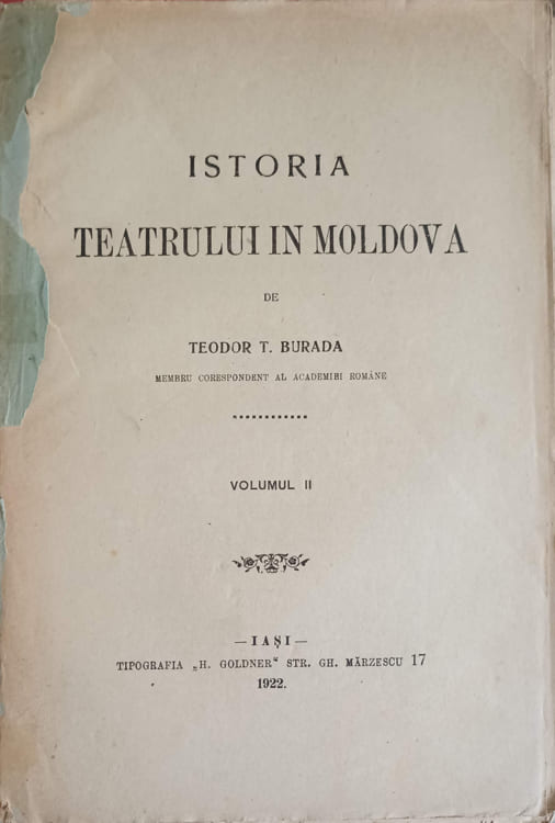 Istoria Teatrului In Moldova Vol.2