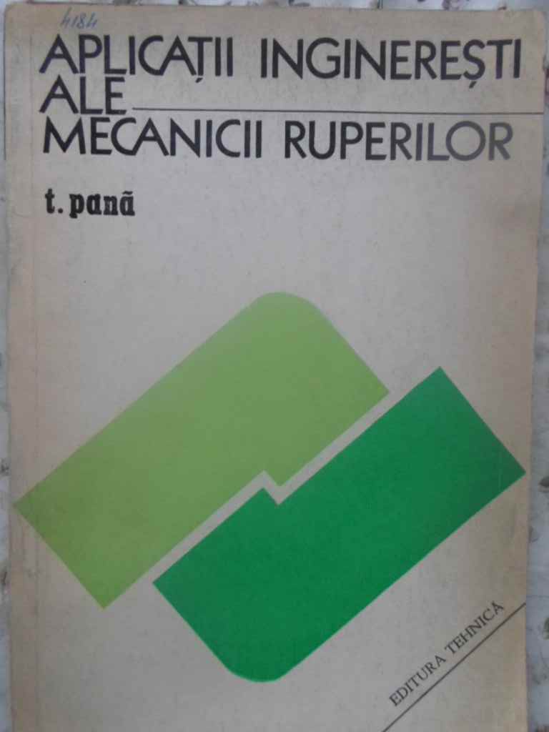 Aplicatii Ingineresti Ale Mecanicii Ruperilor