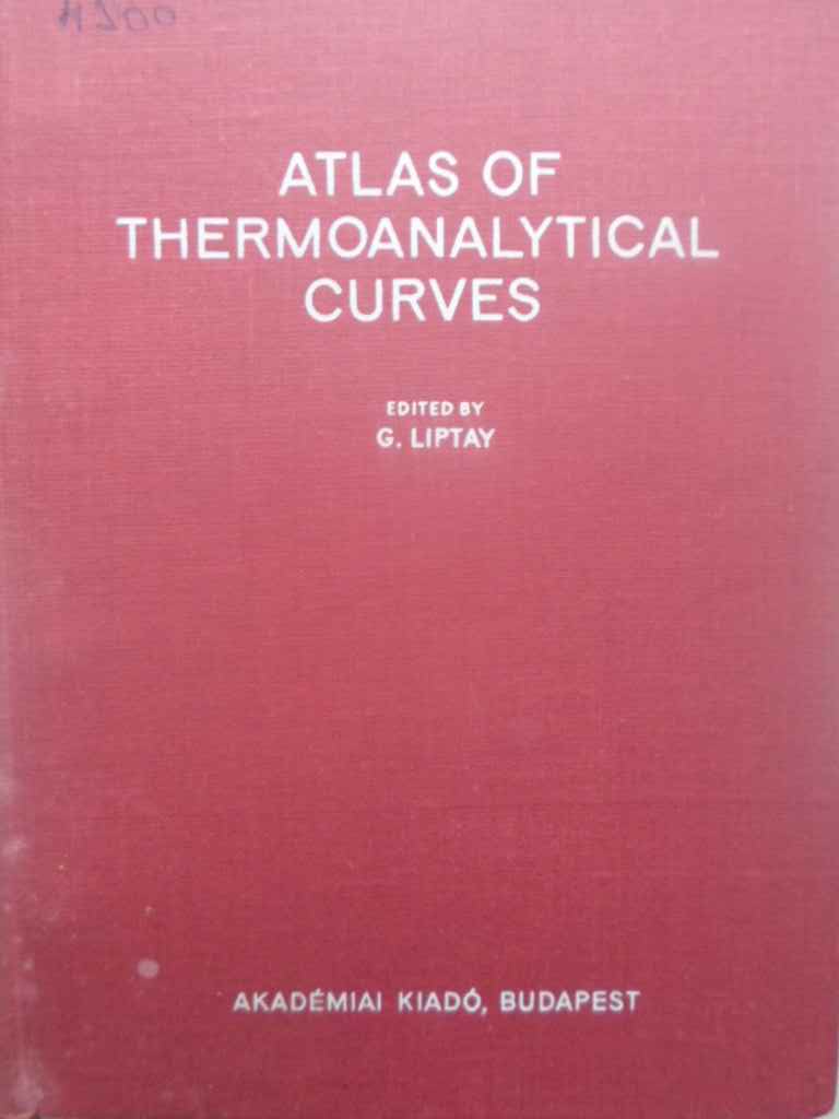 Atlas Of Thermoanalytical Curves 2