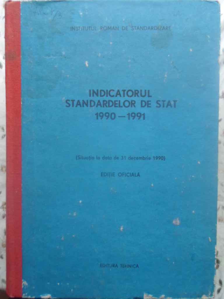 Indicatorul Standardelor De Stat 1990-1991