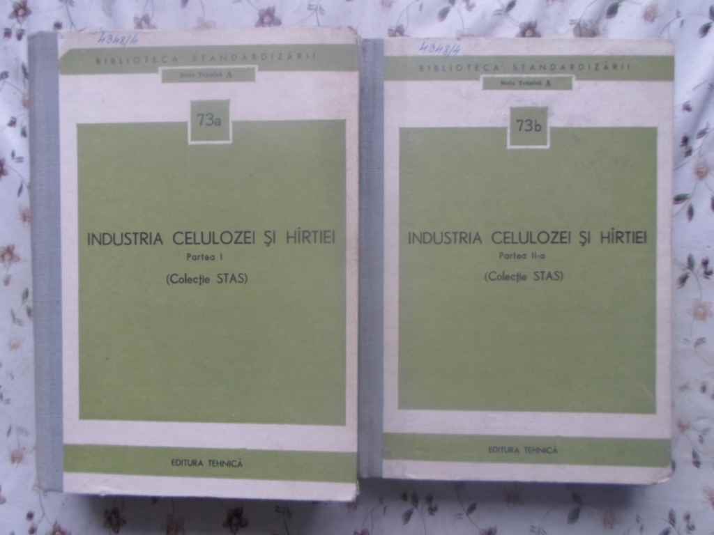 Vezi detalii pentru Industria Celulozei Si Hartiei Partea I+partea Ii (colectie Stas)
