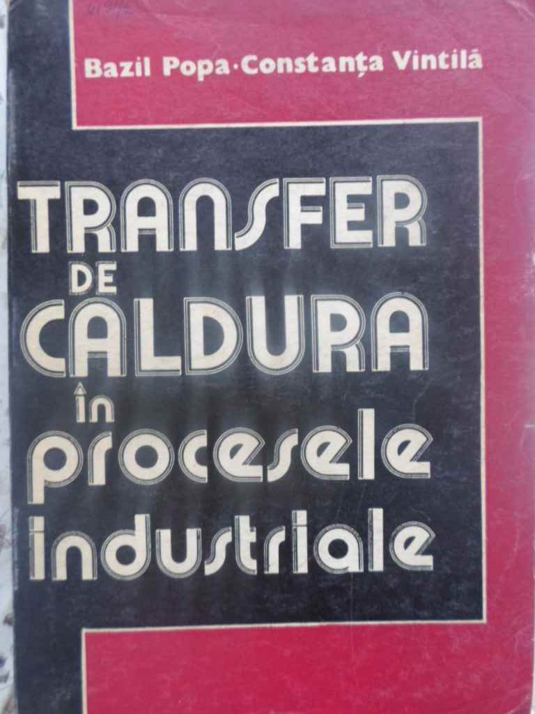 Transfer De Caldura In Procesele Industriale