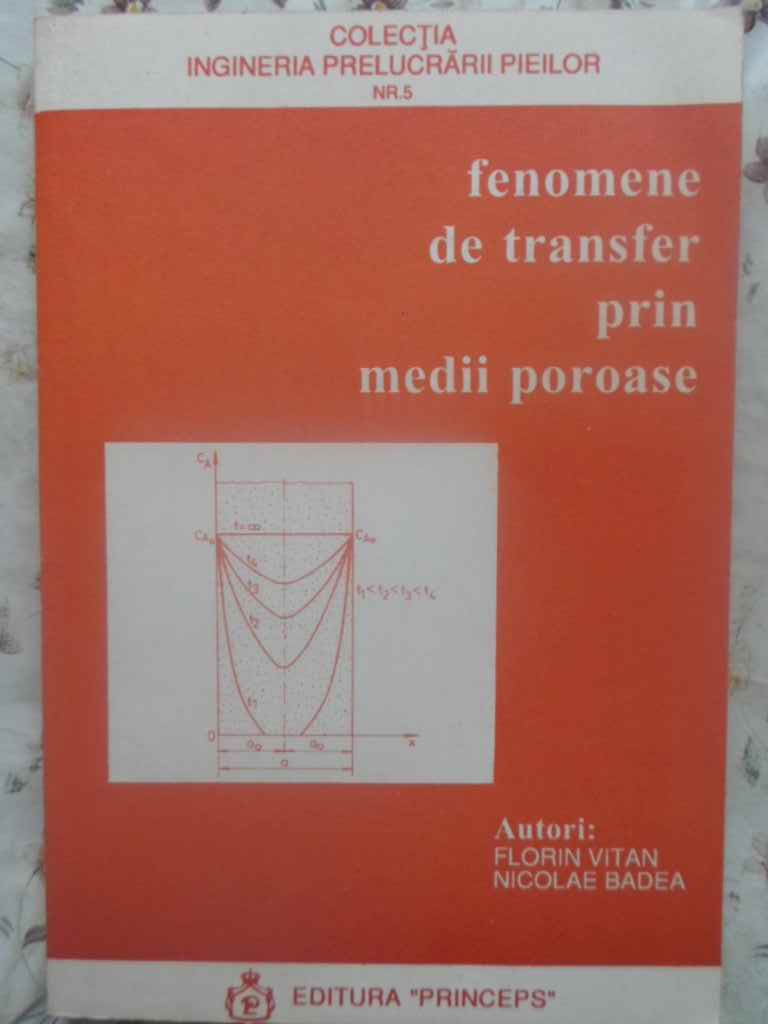 Fenomene De Transfer Prin Medii Poroase