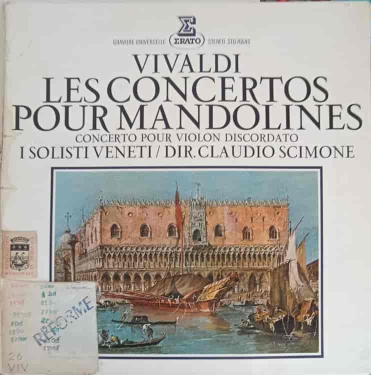 Les Concertos Pour Mandolines. Concerto Pour Violon Discordato