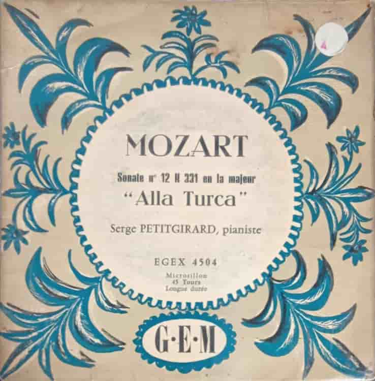 Vezi detalii pentru Mozart Sonate Nr. 12 K 331 En La Majeur Alla Turca