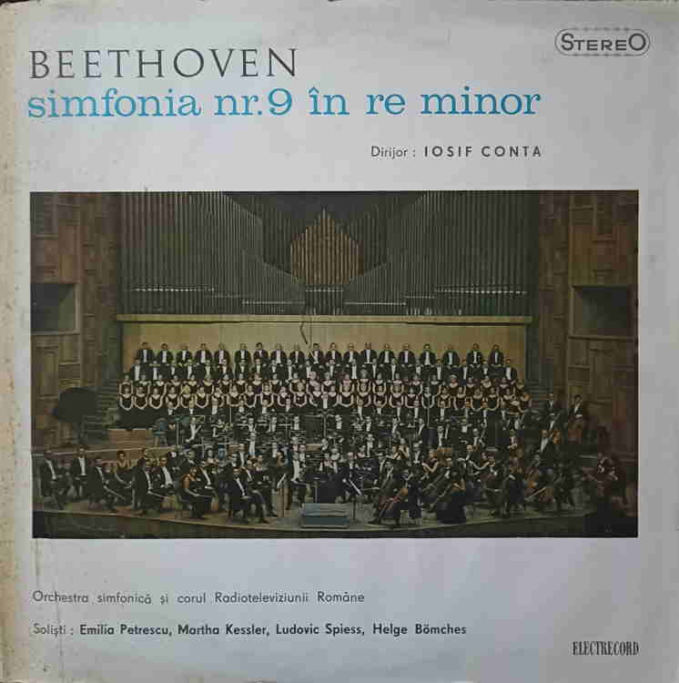 Simfonia Nr.9 In Re Minor. Dirijor: Iosif Conta. Set 2 Discuri Vinil